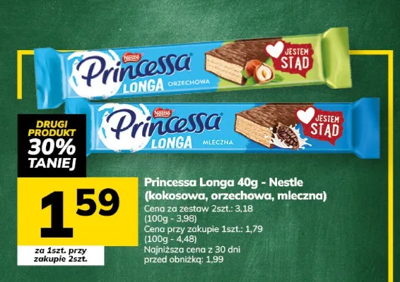 Baton Princessa Longa kokosowa promocja w Hitpol