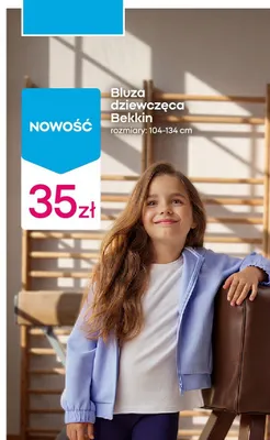 Bluza dziewczęca Bekkin promocja w Pepco