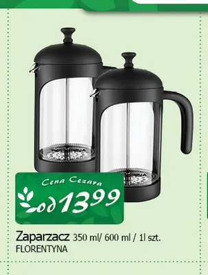 Zaparzacz 1 l Florentyna promocja w CEZAR Delikatesy