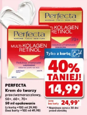 Krem do twarzy przeciwzmarszczkowy 50+, 60+, 70+ promocja w Kaufland