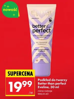 Podkład do twarzy Eveline Better Than Perfect promocja w Biedronka