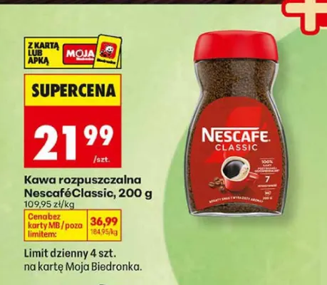 Kawa rozpuszczalna Nescafé Classic promocja w Biedronka