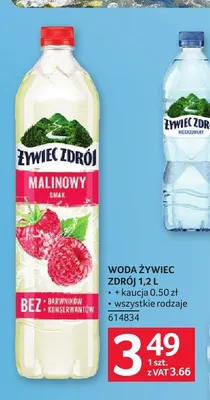 Woda Żywiec Zdrój malinowy smak 1,2l promocja w Selgros