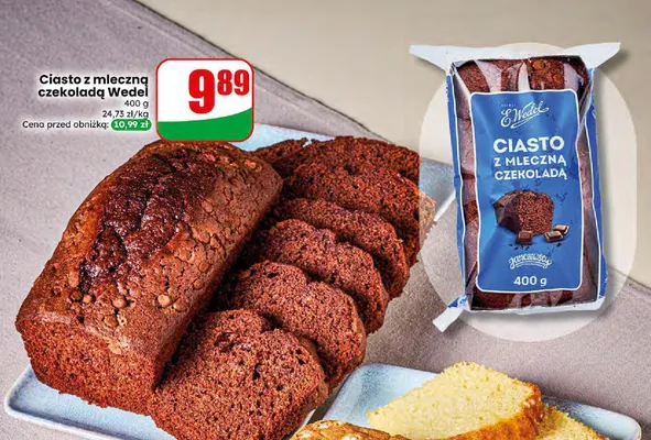 Ciasto z mleczną czekoladą E.Wedel promocja w Dino