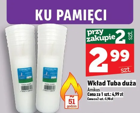 Wkład Tuba duża promocja w TOPAZ