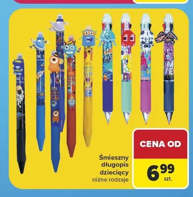 Śmieszny długopis dziecięcy promocja w Carrefour