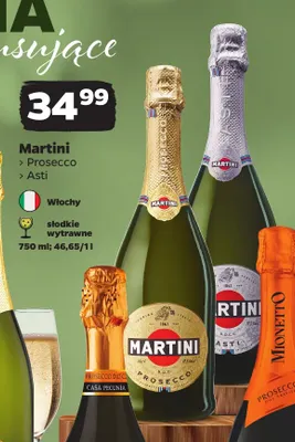 Wino musujące Martini Prosecco promocja w Netto
