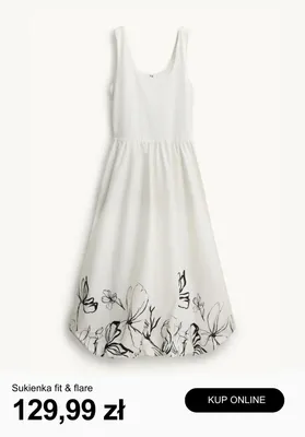 Sukienka fit & flare C&A promocja w C&A