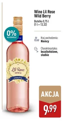 Wino Lil Rose Wild Berry promocja w Aldi