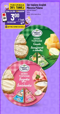 Ser topiony krążek Mleczna Polana wybrane rodzaje promocja w POLOmarket