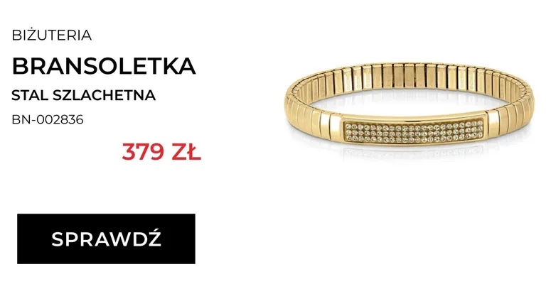 Bransoletka stal szlachetna Briju promocja w Briju
