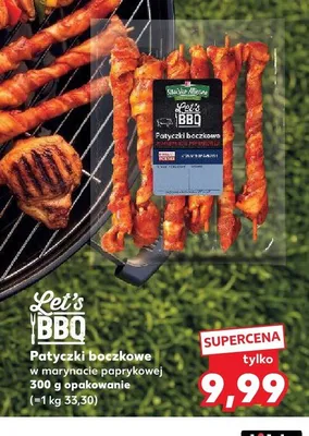 Patyczki boczkowe w marynacie paprykowej Let's BBQ promocja w Kaufland