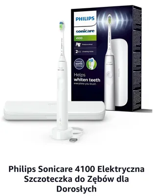 Elektryczna szczoteczka do zębów Philips Sonicare 4100 dla dorosłych promocja w Amazon