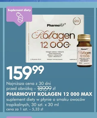 Suplement diety Pharmovit Kolagen 12 000 MAX promocja w Super-Pharm