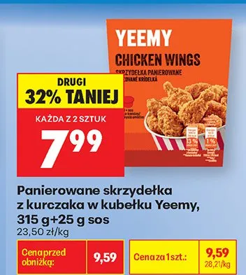 Skrzydełka z kurczaka panierowane w kubełku promocja w Biedronka