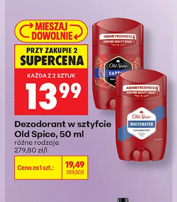 Dezodorant w sztyfcie Old Spice promocja w Biedronka