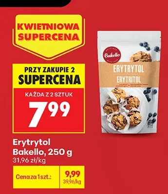 Erytrytol Bakello promocja w Biedronka