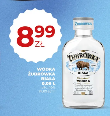 Wódka Żubrówka Biała promocja w Duży Ben