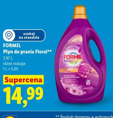 Płyn do prania Floral Formil promocja w Lidl