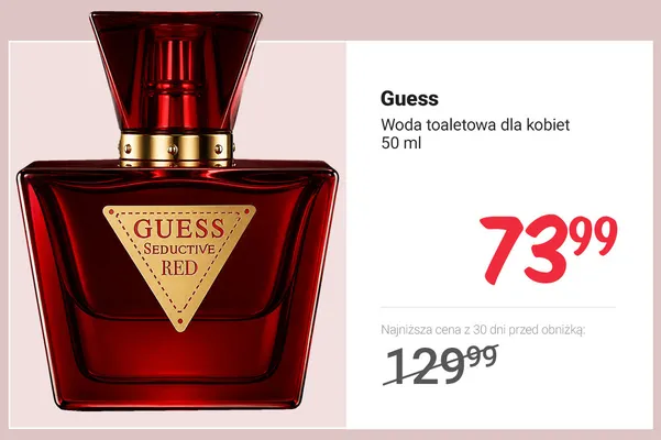 Woda toaletowa dla kobiet Guess promocja w Rossmann