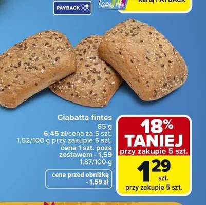 Ciabatta fintes promocja w Carrefour