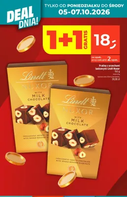 Praliny z orzechami laskowymi Lindt Nuxor promocja w Dealz