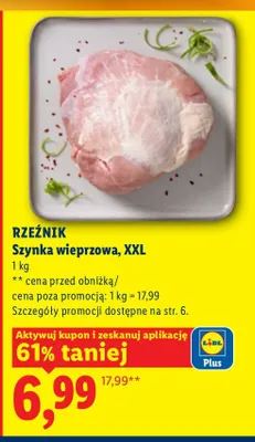 Szynka wieprzowa, XXL Rzeźnik promocja w Lidl