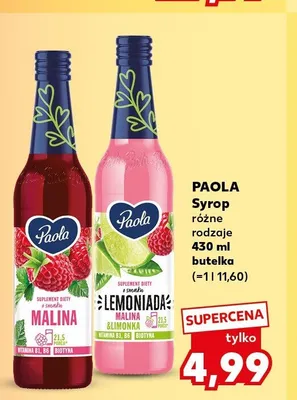 Syrop PAOLA promocja w Kaufland