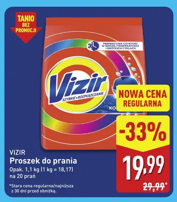 Proszek do prania Vizir promocja w Aldi