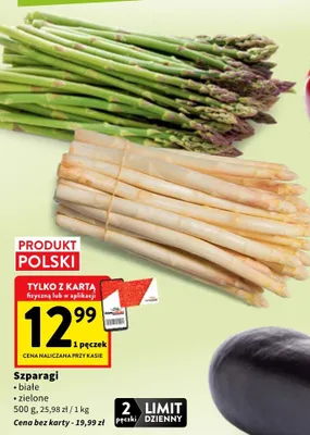 Szparagi zielone polskie promocja w Intermarche