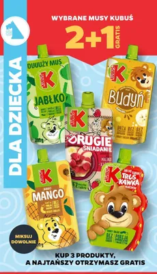 Mus Truskawka Jabłko Banan Marchew Kubuś promocja w Netto