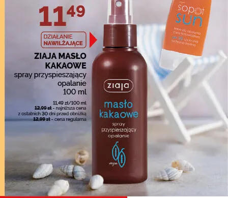 Spray przyspieszający opalanie Ziaja Masło Kakaowe promocja w Ziko Dermo