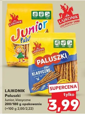 Paluszki Junior, klasyczne promocja w Kaufland