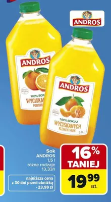 Sok Andros promocja w Carrefour