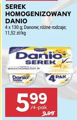Serek homogenizowany Danio promocja w Stokrotka
