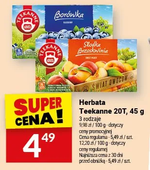 Herbata Teekanne 20T promocja w Twój Market