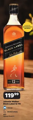 Whisky Johnnie Walker Black Label 12 YO promocja w Netto