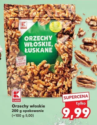 Orzechy włoskie łuskane promocja w Kaufland