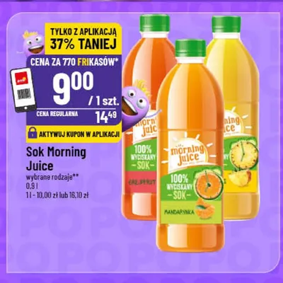 Sok mandarynkowy Morning Juice promocja w POLOmarket