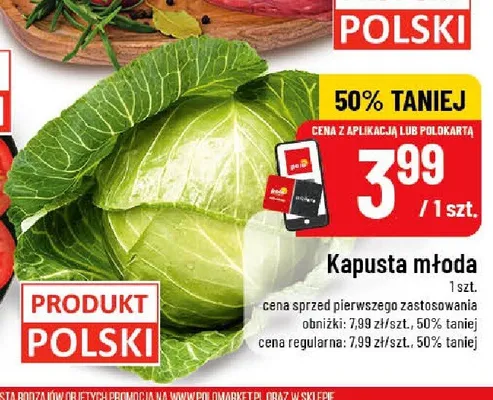 Kapusta młoda polska promocja w POLOmarket