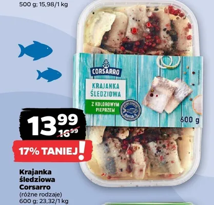 Krajanka śledziowa, różne rodzaje promocja w Netto