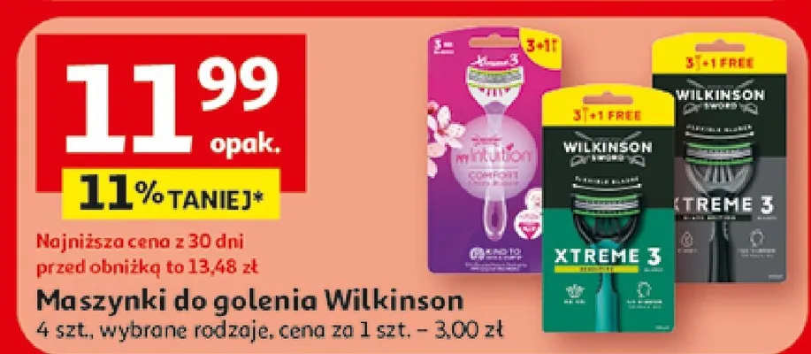 Maszynki do golenia Wilkinson promocja w Auchan