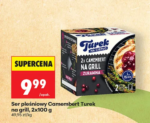 Ser pleśniowy Camembert Turek na grill promocja w Biedronka