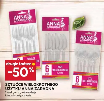 Widelce wielokrotnego użytku Anna Zaradna promocja w Stokrotka
