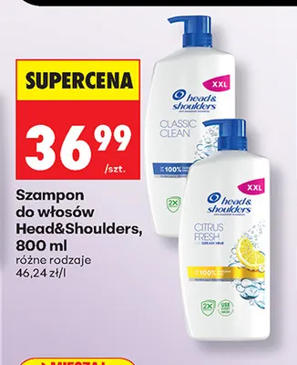 Szampon do włosów Head & Shoulders Classic Clean promocja w Biedronka