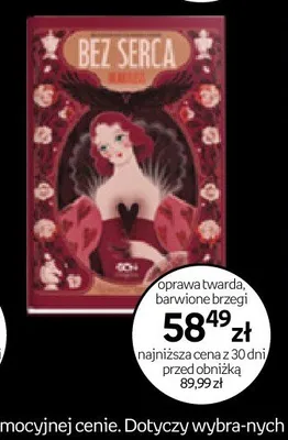 Książka Bez serca oprawa twarda barwione brzegi promocja w Empik