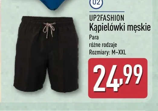 Kąpielówki męskie UP2FASHION promocja w Aldi