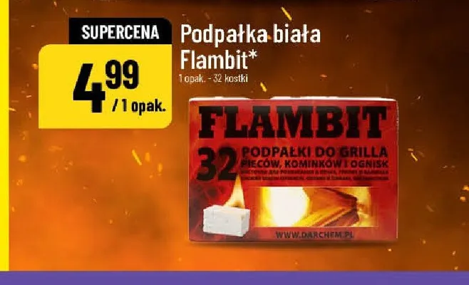 Podpałka biała Flambit promocja w POLOmarket