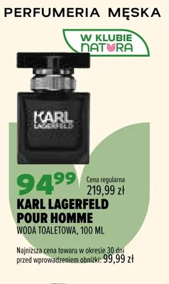 Woda toaletowa Karl Lagerfeld Pour Homme promocja w Drogerie Natura