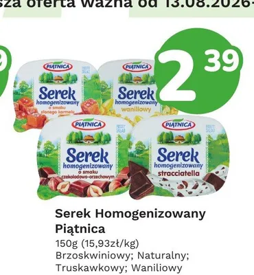 Serek homogenizowany Piątnica naturalny promocja w Limonka